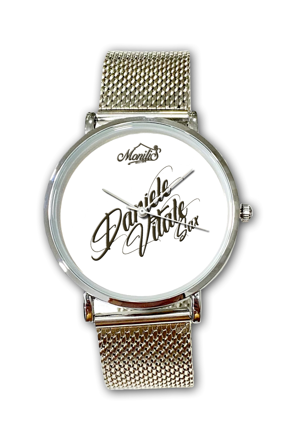 Orologio analogico in acciaio